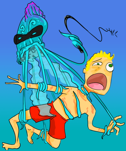 I kept yelling my safe word, but jellyfish can't HEAR!