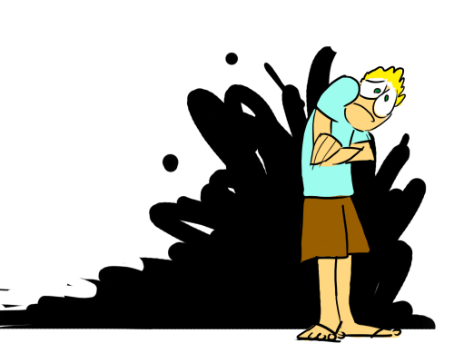 That stuff back there? It's the blackness of my soul.